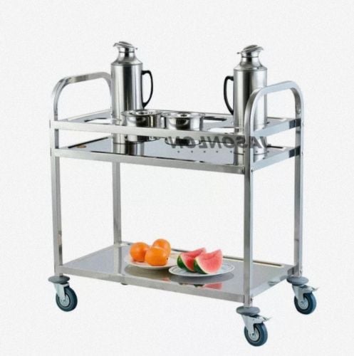SS steel table trolley