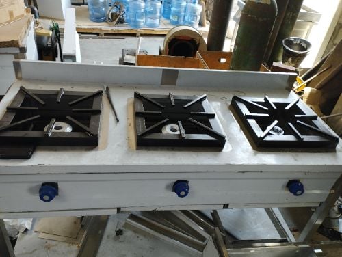 SS steel gas stove ( Chulha )