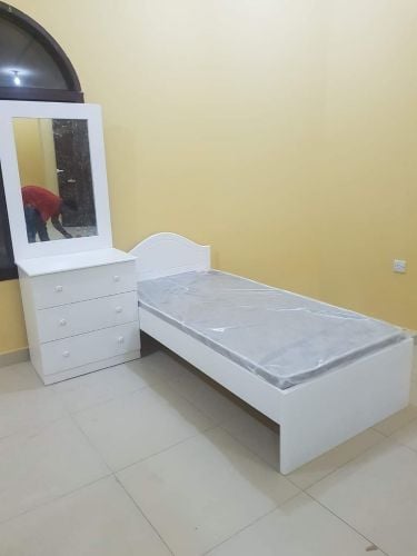 New Single Bed, Cupboard,Mattress