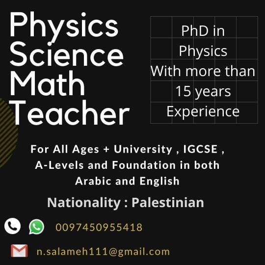 Physics Science Math teacher