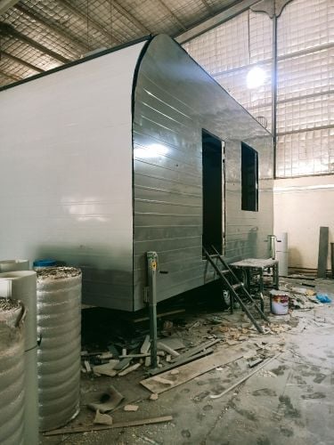 Caravan,Cabin, kitchen & toilet