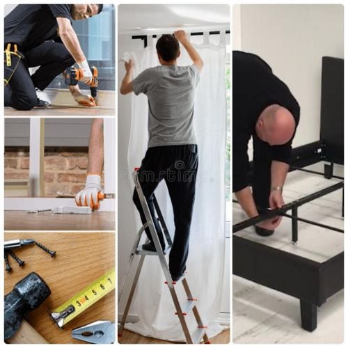 curtains fixing:& furniture fixin