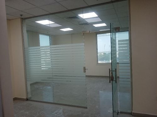 Office glass partition