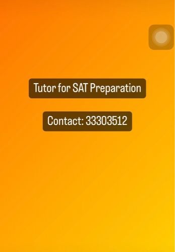 tutor for SAT high score 