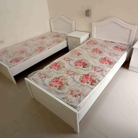 New Single Wooden Bed , Cabinet