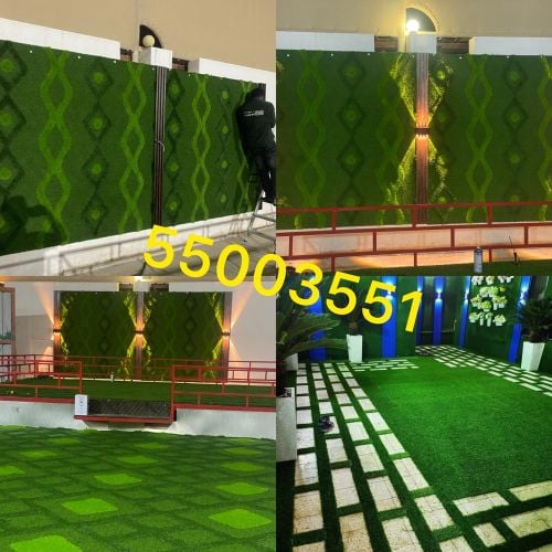 ضوء تصميم ديكور العشب الاصطناعي