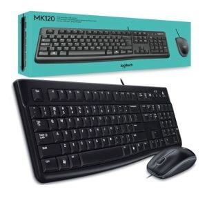 Logitech Keyboard and Mouse Combo (English and Arabic)