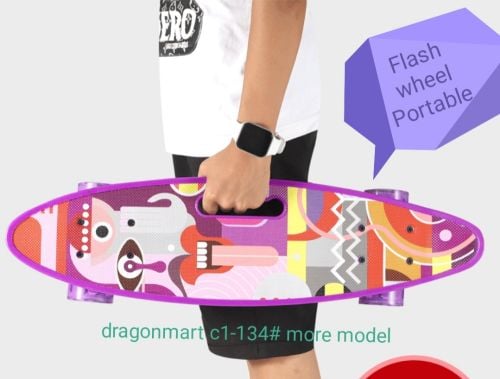 لوح تزلج بأربع عجلات لوح تزلج لوح