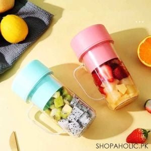 2 IN 1 MINI PORTABLE USB RECHARGEABLE HIGH QUALITY CRUSHER JUICER