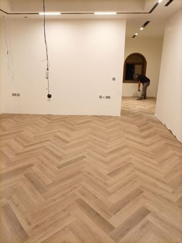 waterproof zig zag flooring