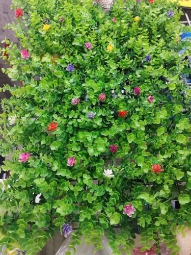 flower wall grass decoration lawn