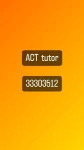 ACT Tutor