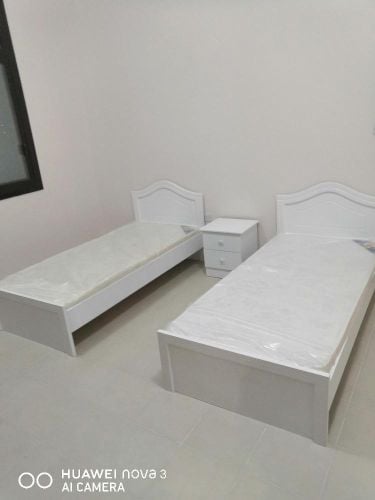 سرير خشبي,سرير حديد ، دولاب