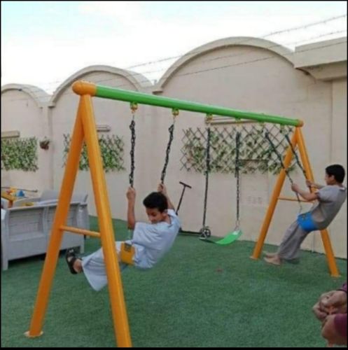 Kids plays swing