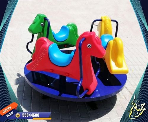 The horse running for kids
