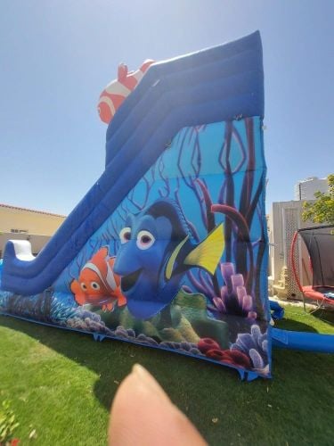 زوحليقة سمكة نيمو مع بركة سباحة