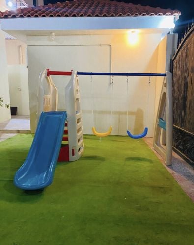 kids swing and sliding