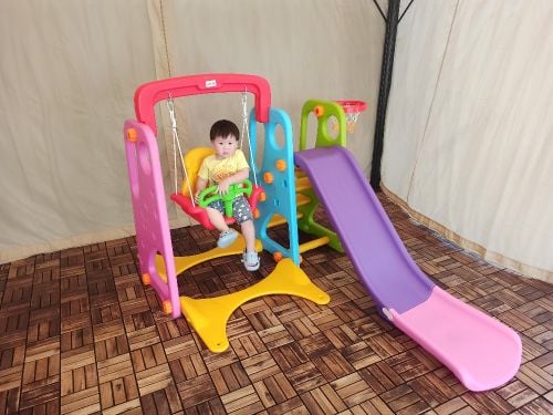 Kids swing and sliding