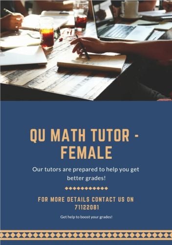 QU Math Help - Female Teacher