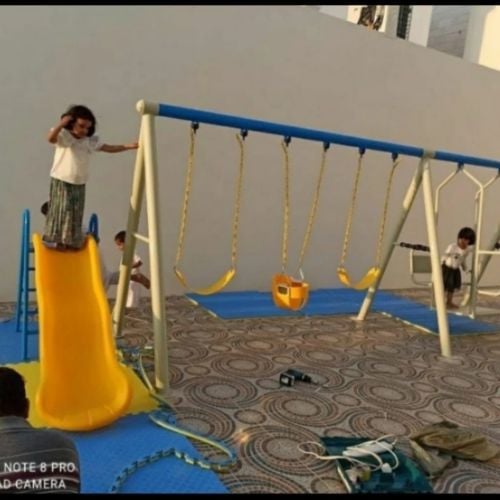 kids swing and sliding