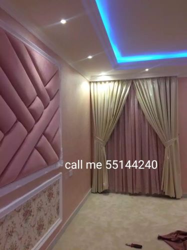 We sell new curtain and make curt