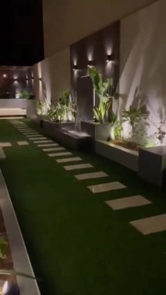 الأحواض وزراعة وجلسات وشلالات ومم