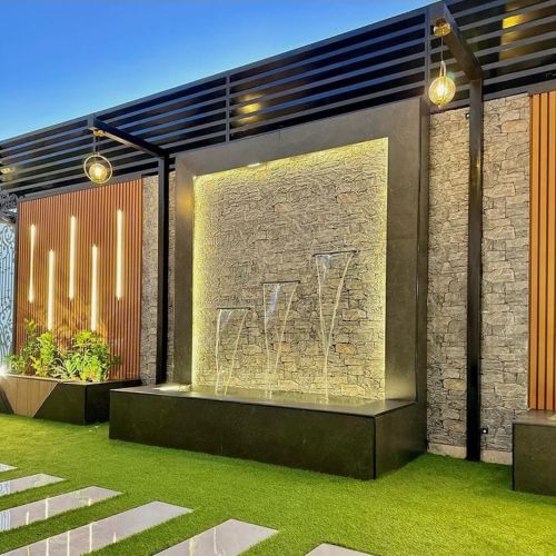 تركيب الشلالات والديكور