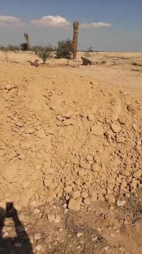 طين زراعي مخلوط مع رمل