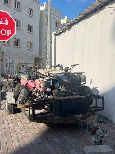 Motorcycle with tirer