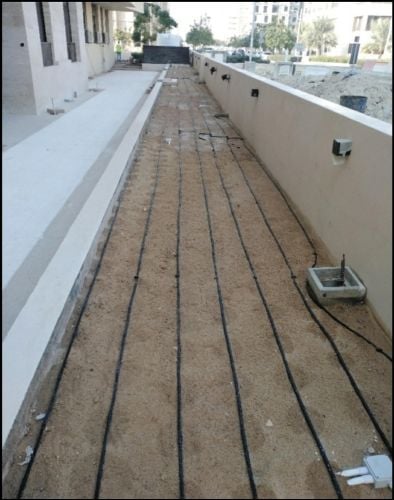 عمل شبكات الرى