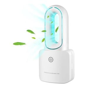 Bladeless Desk Fan LED Lights