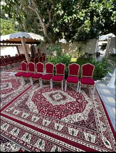 كراسي للحفلات والعزا وسجاد