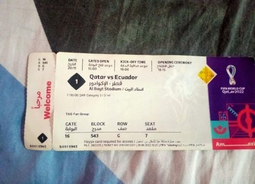 Qatar ticket against Ecuador