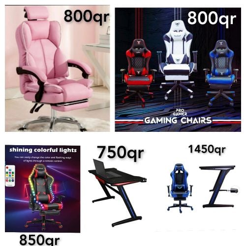 GAMING chair and table