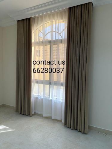 We sell new curtain  and make cur