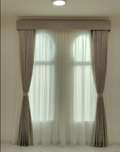 Luxury design curtains making