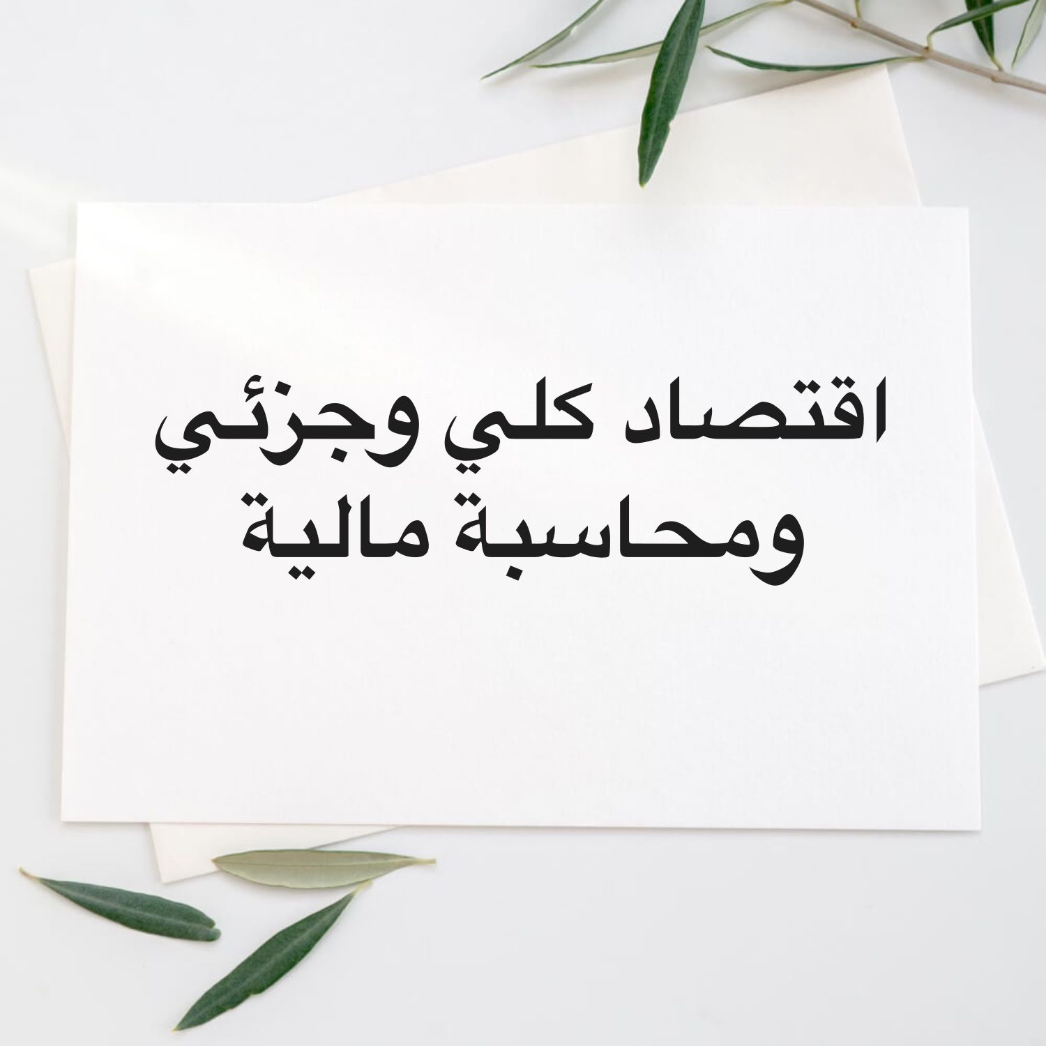 اقتصاد كلي و جزئي ومحاسبة 