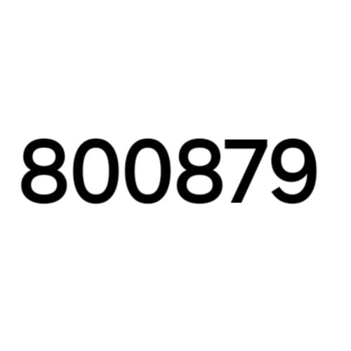 Special plate number 800879