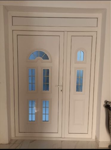 Upvc double glass door design