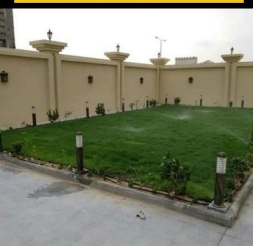 تنسيق وزرعه الحديقة وشبكة الرى