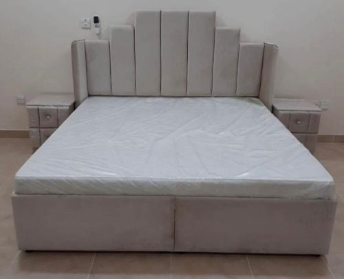 Double big bed and design bed mak