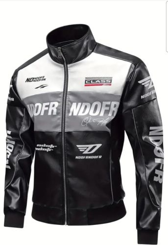 faux leather jacket, zip up