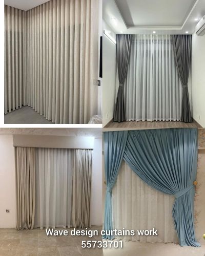 Curtains and Roller blinds