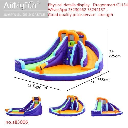 المياه توسيع الشريحة الترامبولين