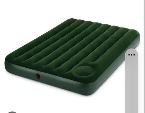 Air bed with battery pump