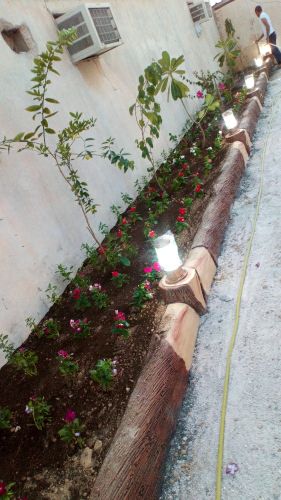 عمل احواض زراعة