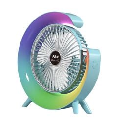 Colorful Desktop Fan - Blue