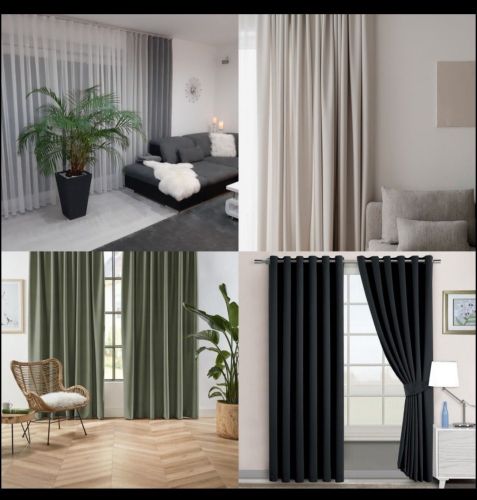 Curtains and wall paper