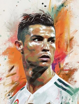 65cm x 45cm Ronaldo water pairing