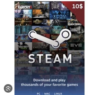 steam 20$ and 10$ gift card